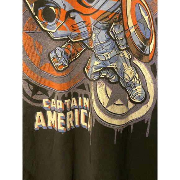 MARVEL Captain America Black T Shirt Youth size 16 / XL, Funko Pop Tees EUC - Picture 5 of 7